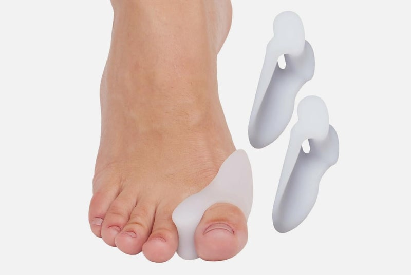 قطعتان من جل فاصل أصابع القدم، مقوم لأصابع القدم، مصحح لأصابع القدم، مصحح لأصابع القدم المطرقية، مصحح لأصابع القدم المنحنية، علاج كسور أصابع القدم للرجال والنساء - Image 1
