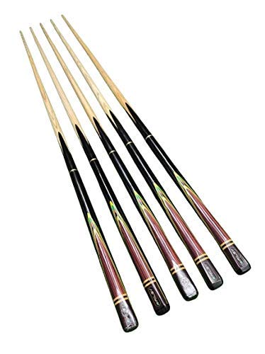 Laxmi Ganesh Billiard Laxmi Ganesh Billiard Snooker Pool Heavy Weight Quarter Joint Riley Cue Stick 9mm Tip Size Pack of 5 Pcs  - Image 1