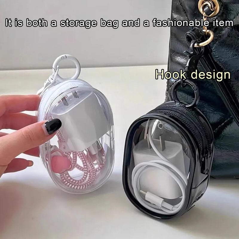 Chaoyi Transparent Cable Organizer Bag for Earphones and Data Lines - Image 2