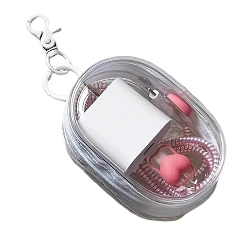 Chaoyi Transparent Cable Organizer Bag for Earphones and Data Lines - Image 1