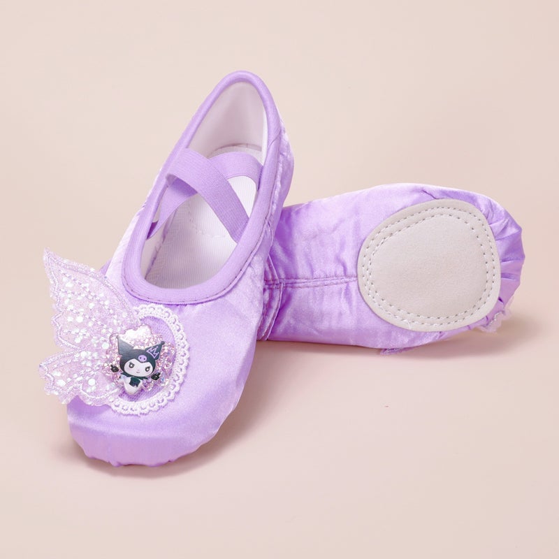 Back-To-School Gift Kidsren''s Dance Shoes Purple Ballet Dance Shoes Cute Girls Soft-Soled Practice Shoes Kindergarten 8133 - Image 4