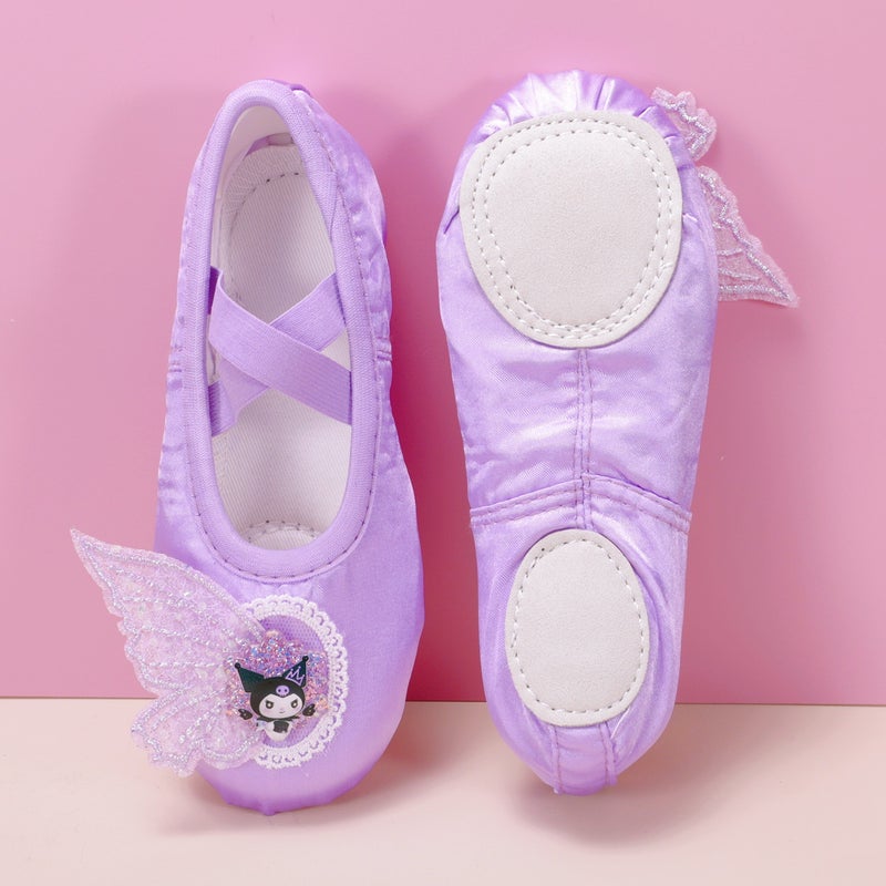 Back-To-School Gift Kidsren''s Dance Shoes Purple Ballet Dance Shoes Cute Girls Soft-Soled Practice Shoes Kindergarten 8133 - Image 3