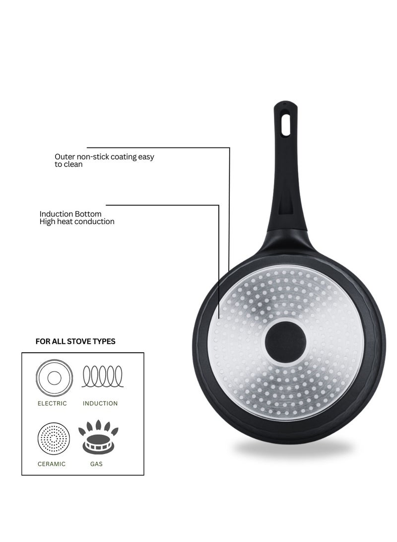 Dorsch Danish Design Ceramic Coated Fry Pan- Non-Stick, PTFE & PFOA Free - Scratch Resistant, Durable Design - TUV Certified - Induction Ready, Even Heat Distribution, Oven Safe for Healthy & Effortless Cooking (26 CM) - Image 4