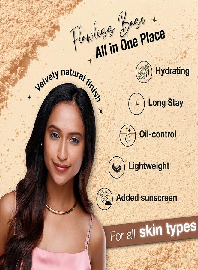 Dazller Face Makeup Essentials - (Sunset R42, 8006), Moisturizing Liquid Makeup, 12mL + Classique Compact Powder, 9g + Pristine Finish Primer, 10g - Lightweight, Long Stay, No-makeup Look - Image 2