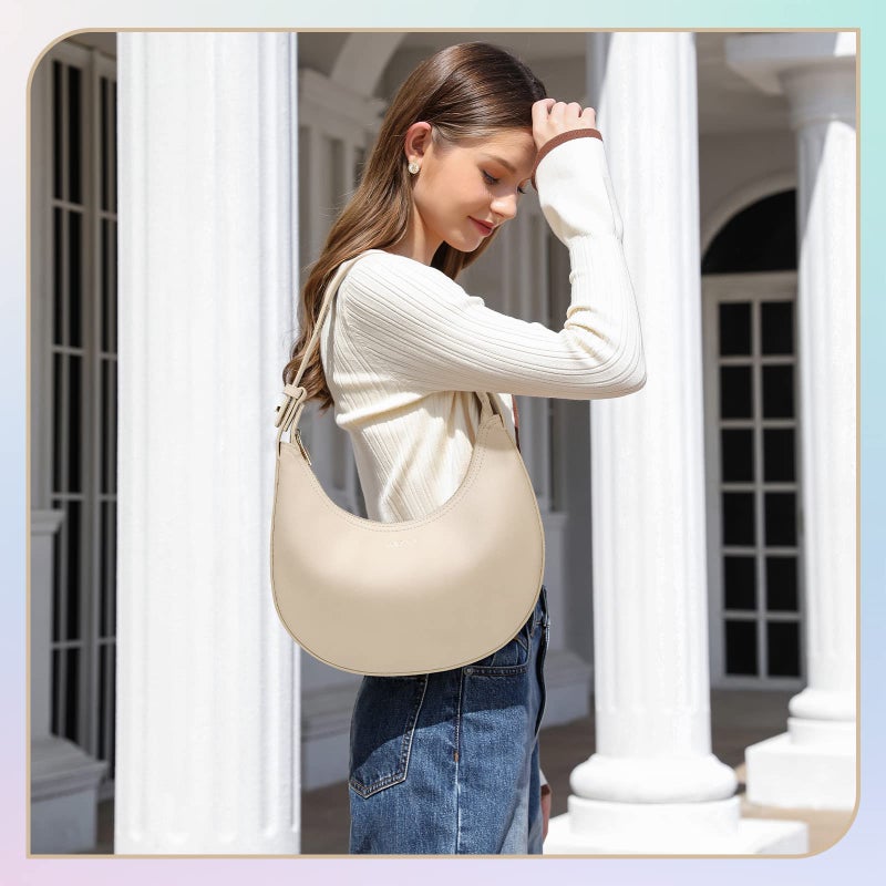Keyli Keyli Women's Waterproof Leather Small Clutch Purse, Trendy Zipper Top Handle Bags, Mini Purses, Cute Tote Bags with Adjustable Strap, Khaki  - Image 2