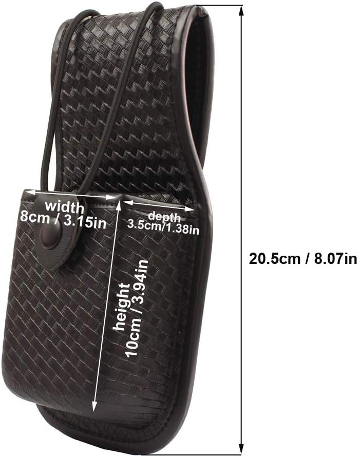 ROCOTACTICAL Basketweave Radio Pouch, Universal Radio Holder Pouch for Law Enforcement Duty Belt - Image 1