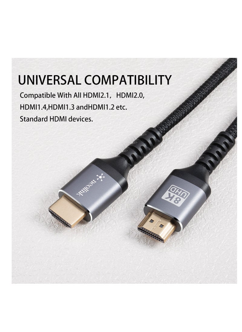 neolink Neolink 8K HDMI Cable 2.1 Ultra HD High-Speed 48Gpbs for Superior Audiovisual Experience - 8K@60HZ, 4K@120hz, 144Hz eARC HDR10, HDCP 2.2, Dolby Compatible for PS5,Smart TVs  - Image 3