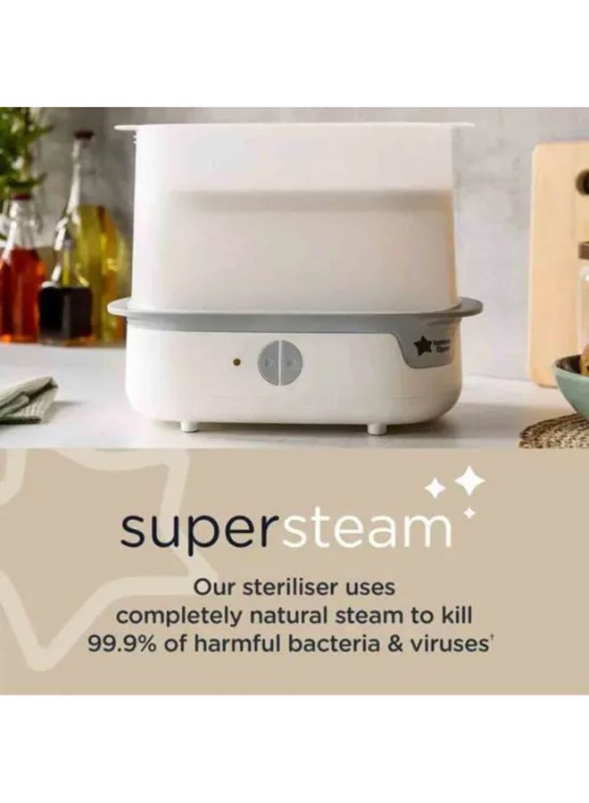 tommee tippee Ultimate Formula Feeding Kit White Gift set - Electric Steam Sterilizer/ Perfect Prep Day & Night/Closer to Nature bottles/Insulated bottle bag/Breast-Like soothers - Image 3