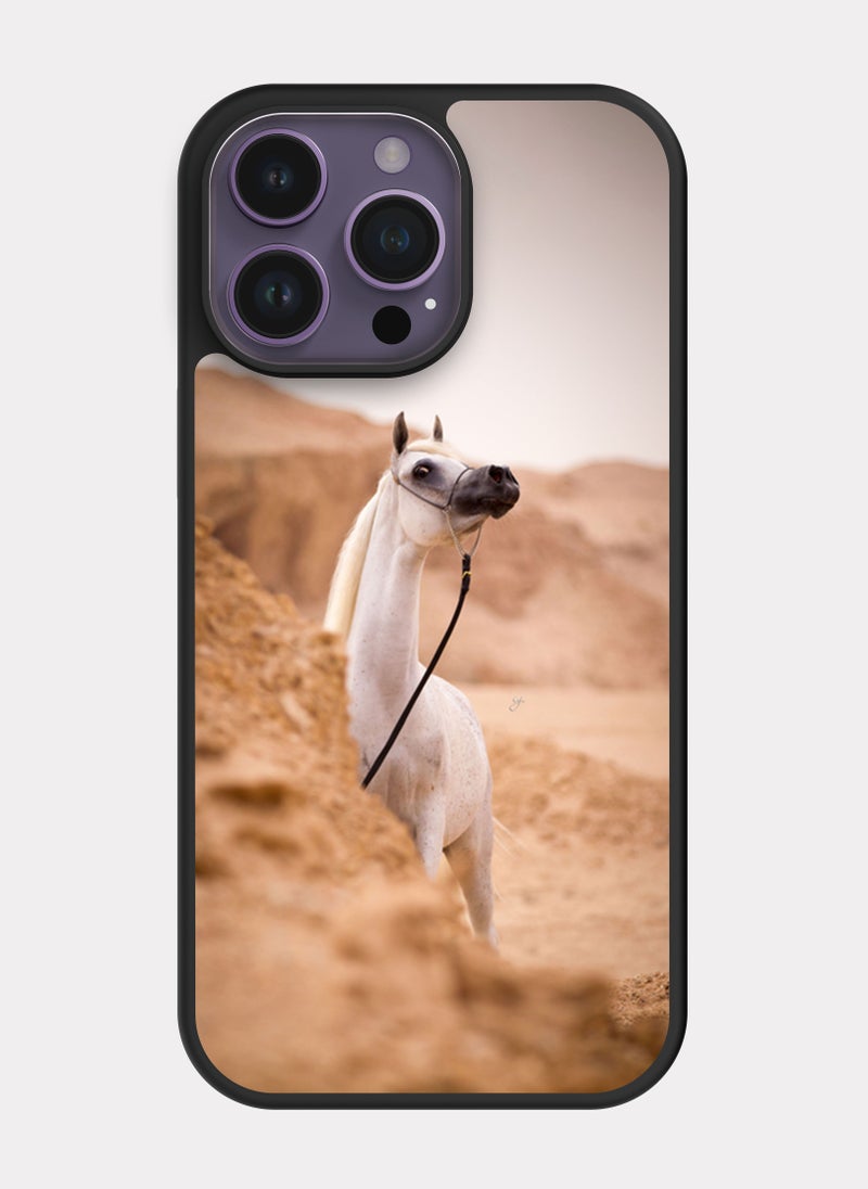 PXLAAT iPhone 14 Pro Max case cover Arabian Horse - Image 1