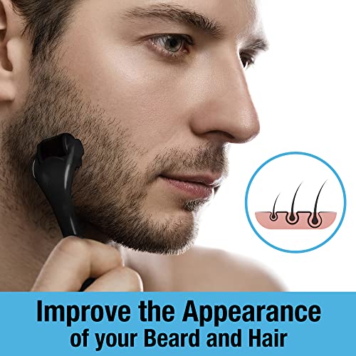 Tilcare Beard and Hair Derma Roller (1Pack) by Tilcare - Sterile Titanium Derma Roller 0.25mm - Image 4