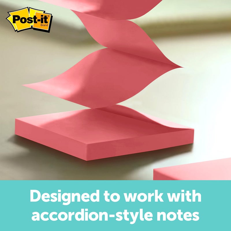 Post-it حامل ملاحظات بوست-إت المنبثقة، 3x3 بوصة، قاعدة سوداء وقمة شفافة، العبوة تشمل الحامل ودفتر ملاحظات من 45 ورقة (WD-330-BK) - Image 3