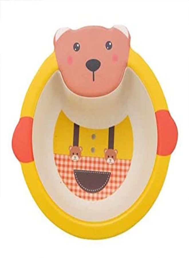 ماياترا وعاء طعام للأطفال من الخيزران من ماياترا، وعاء عشاء صديق للبيئة مصنوع من ألياف الخيزران، مزين برسومات كرتونية متعددة الألوان عشوائية. (6) - Image 4