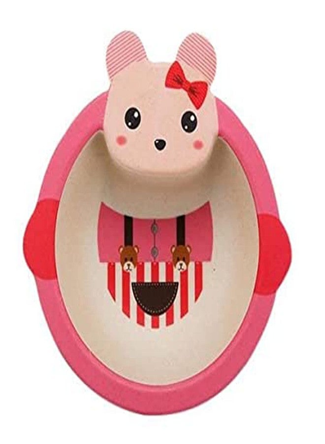 ماياترا وعاء طعام للأطفال من الخيزران من ماياترا، وعاء عشاء صديق للبيئة مصنوع من ألياف الخيزران، مزين برسومات كرتونية متعددة الألوان عشوائية. (6) - Image 5