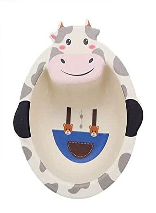 ماياترا وعاء طعام للأطفال من الخيزران من ماياترا، وعاء عشاء صديق للبيئة مصنوع من ألياف الخيزران، مزين برسومات كرتونية متعددة الألوان عشوائية. (6) - Image 3