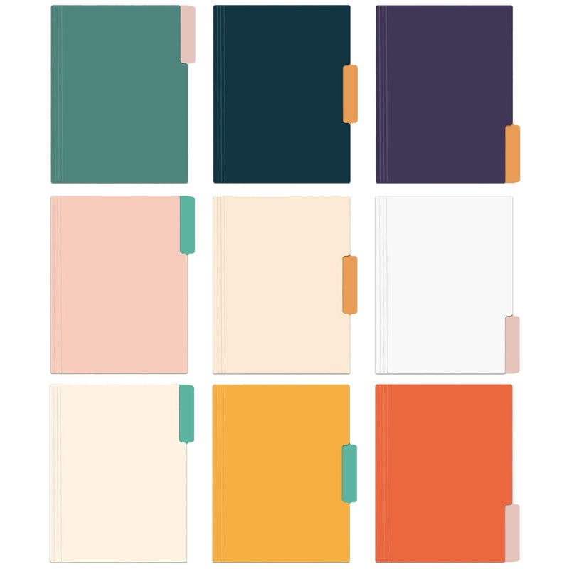 EOOUT 18 Pack Decorative File Folders Floral Folders Cute File Folder, Letter Size Colored File Folders,1/3-Cut Tabs, 9.6 x 11.6 Inches, for Office, School, Home - Image 4