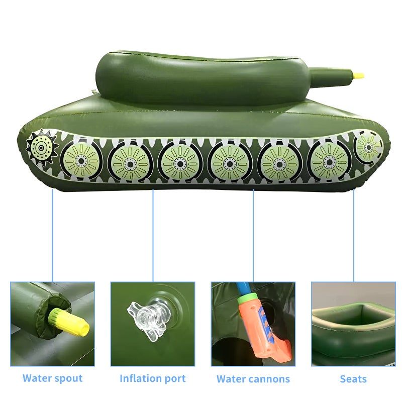 PVC Inflatable Pool Float Swimming Pool Floating Seat with Jets Water Toy for Kids Adults Swimming Pool Parties - Image 5