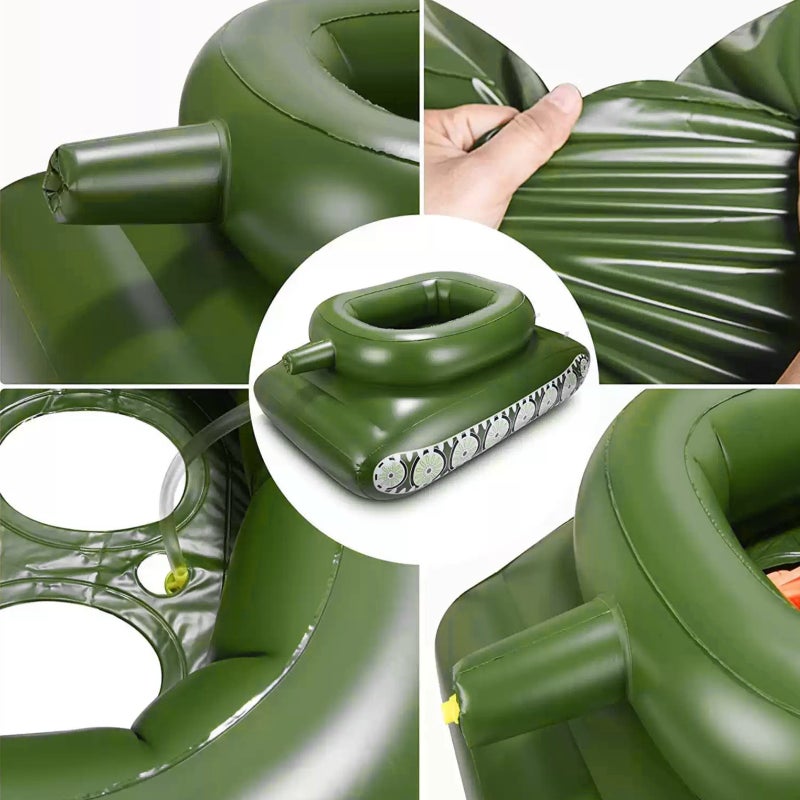 PVC Inflatable Pool Float Swimming Pool Floating Seat with Jets Water Toy for Kids Adults Swimming Pool Parties - Image 2