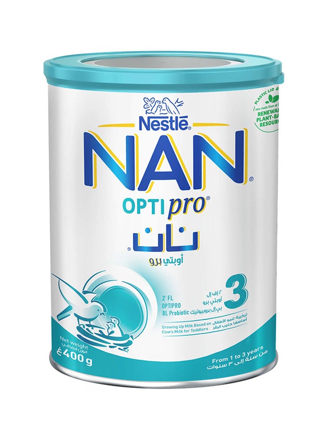 Nan Optipro Stage 3 Growing-Up Milk Powder 1 To 3 Years 400g - Image 2