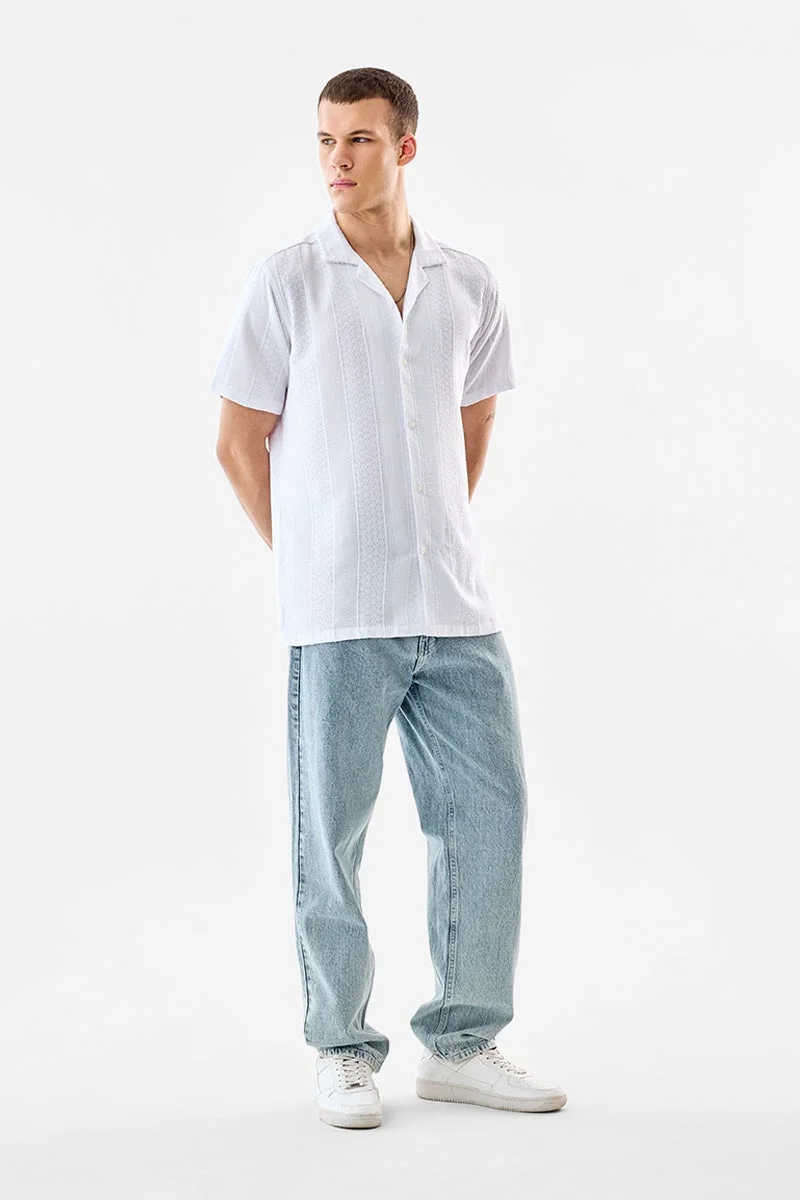 سنيتش 100% Viscose Box Fit Shirt