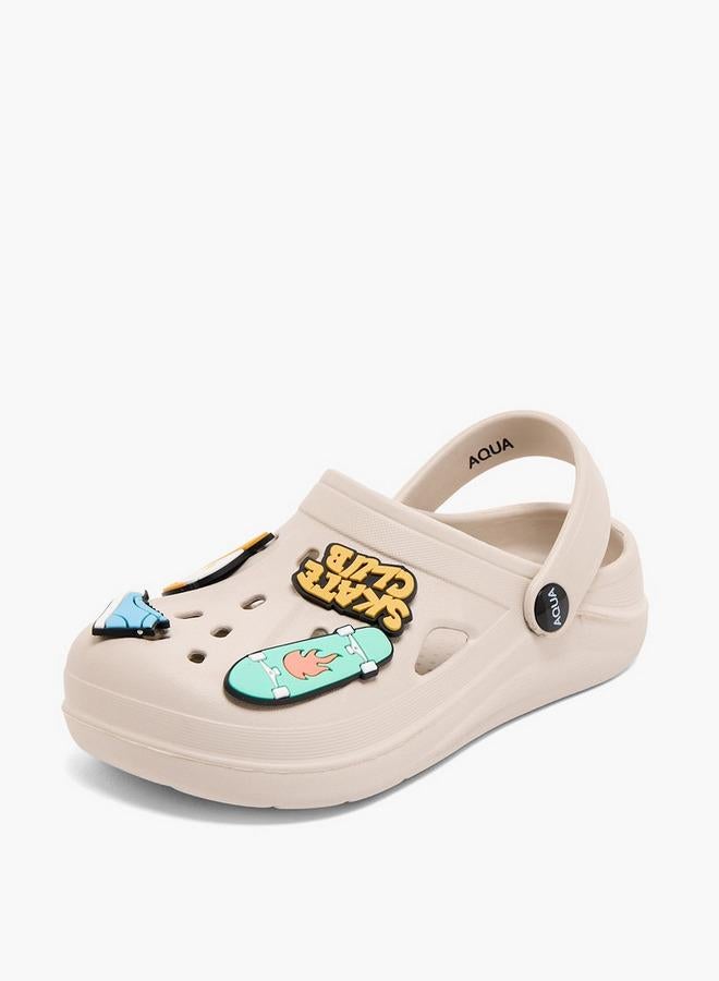Aqua Boys Skate Jibbitz Clogs - Image 3