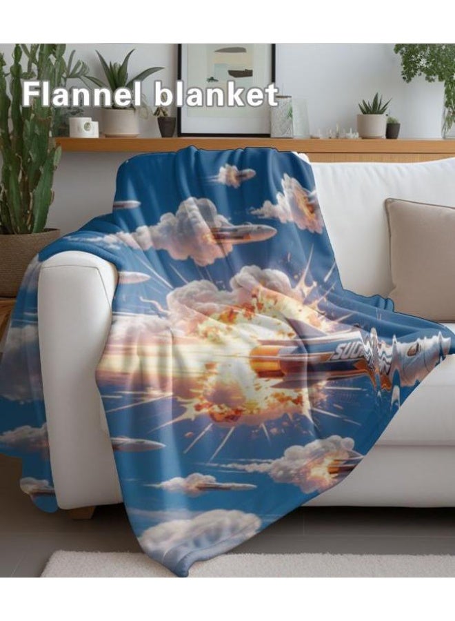 general Baby and children's cartoon flannel thin blanket (warm and comfortable, suitable for sleep, game use) 70cm*100cm