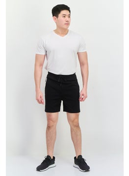 Jack Jones Men Plain Drawstring Basic Short, Black  - Image 4