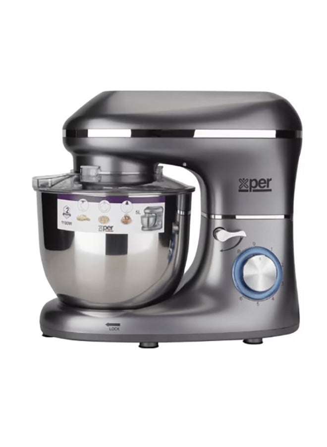 إكسبير خلاط قائم بقوة 1100 واط - 5 لتر - فضي | XPSM-900-20MG - Image 2