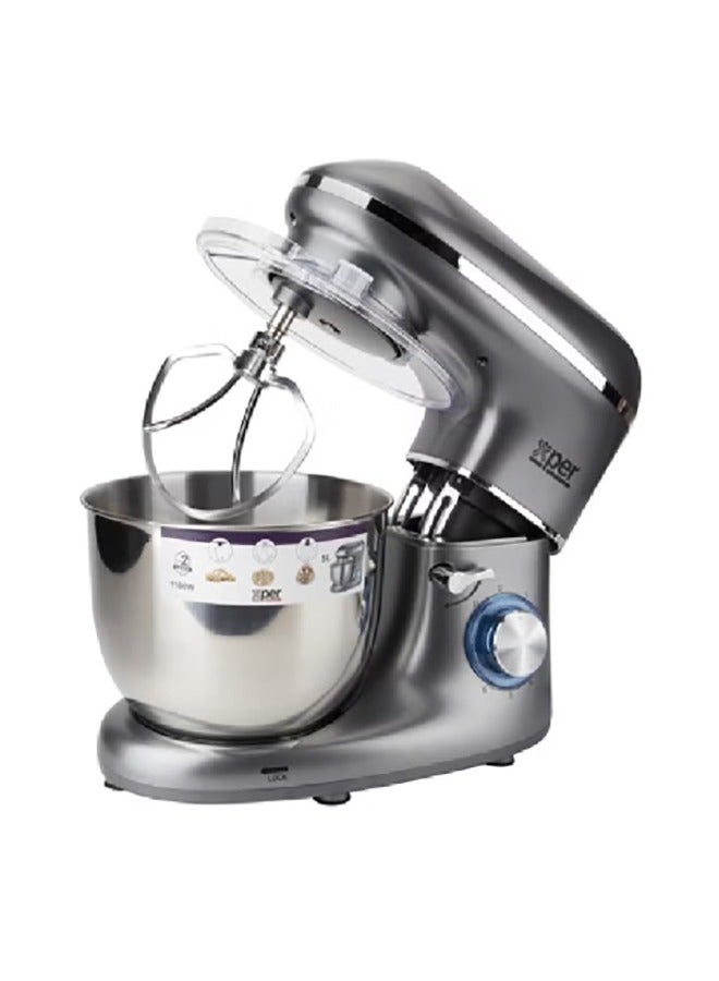 إكسبير خلاط قائم بقوة 1100 واط - 5 لتر - فضي | XPSM-900-20MG - Image 4