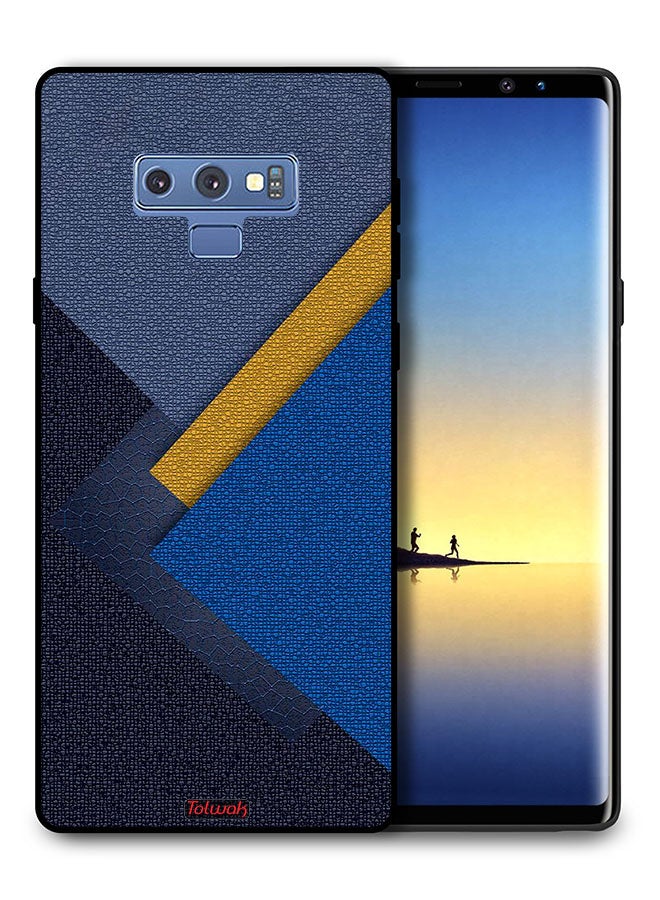Tolwak غطاء حماية لجهاز سامسونج جالكسي نوت 9 بنمط مثلثات من الجلد بألوان متدرجة - Image 1