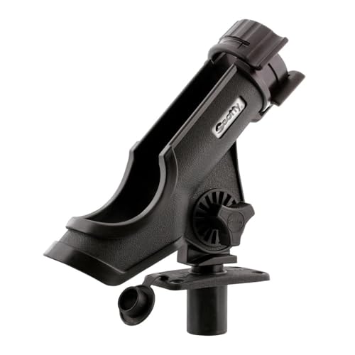 Scotty #231-BK Powerlock Black Rod Holder with #244 Flush Deck Mount - Image 2