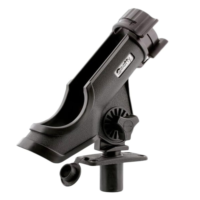 Scotty #231-BK Powerlock Black Rod Holder with #244 Flush Deck Mount - Image 5