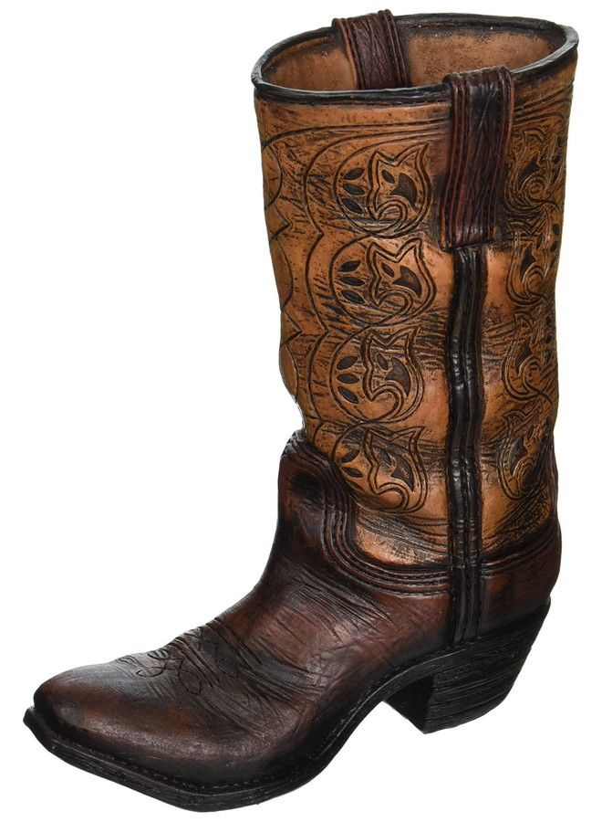 Burton & Burton Western Cowboy Boot Unique Vase For Home Western Themed Events - Image 1
