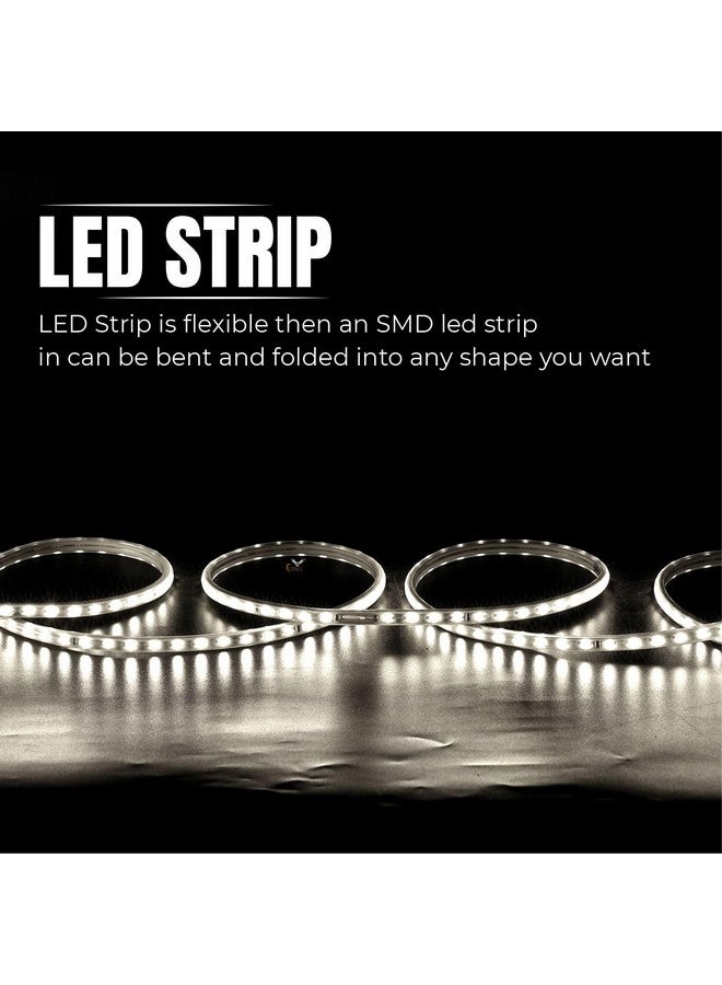Errol led Strip Lights Waterproof led Rope Light Energy Saving Strip Lights for Room | led Strip Light for False Ceiling | Home Decor Lights | Home Decoration | Diwali | Christmas(5 Meter,White) - Image 4