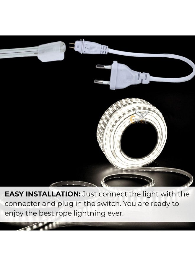 Errol led Strip Lights Waterproof led Rope Light Energy Saving Strip Lights for Room | led Strip Light for False Ceiling | Home Decor Lights | Home Decoration | Diwali | Christmas(5 Meter,White) - Image 5