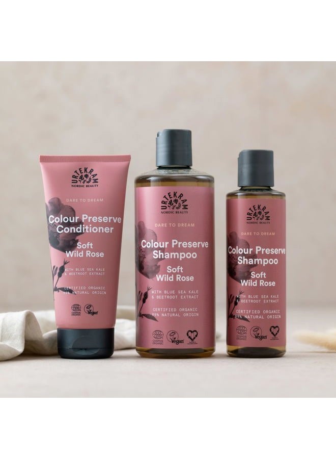 Urtekram Shampoo - Colour Preserve - Wild Rose - 250 ml, Vegan, Organic, Natural Origin - Image 5