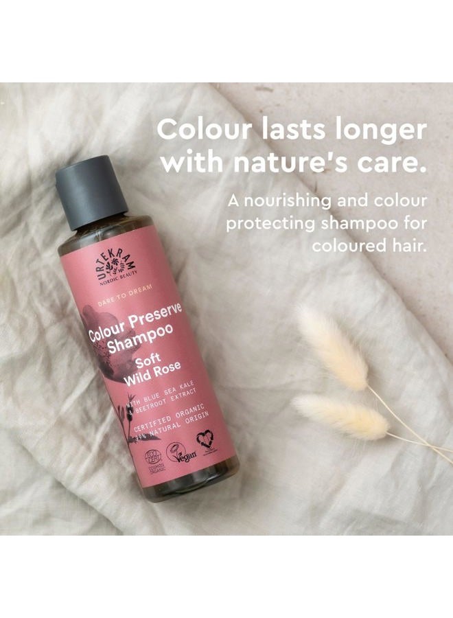 Urtekram Shampoo - Colour Preserve - Wild Rose - 250 ml, Vegan, Organic, Natural Origin - Image 2
