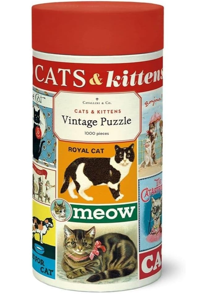 Cavallini & Co. Cavallini 1000 Piece Puzzle Cats Kittens - Image 1