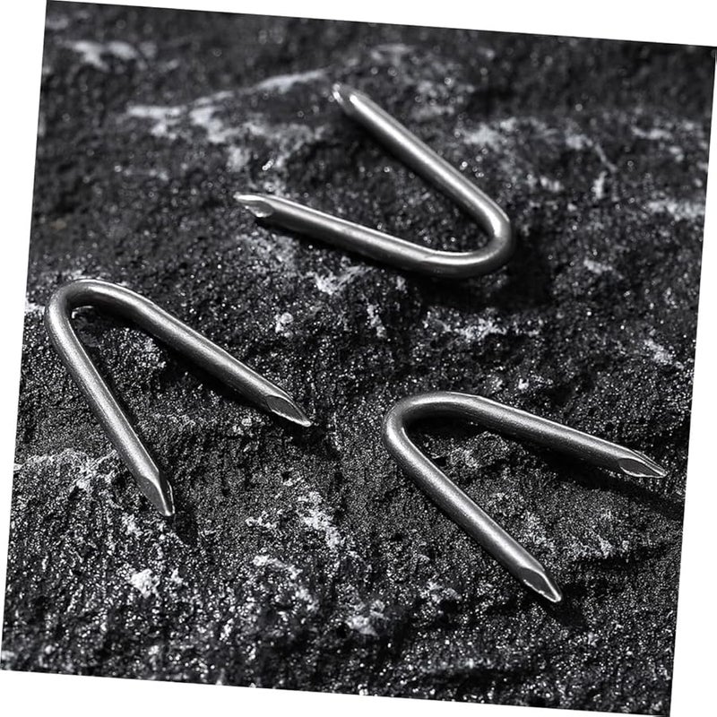 U Shaped Garden Fencing Nails 30Pcs Iron Wire Mesh Fasteners Stakes - Image 5