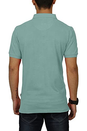 Celsius Men's Cotton Blend Half Sleeve Classic Solid Pique Polo With Pocket (3011C_Wasabi_2Xl) - Image 2