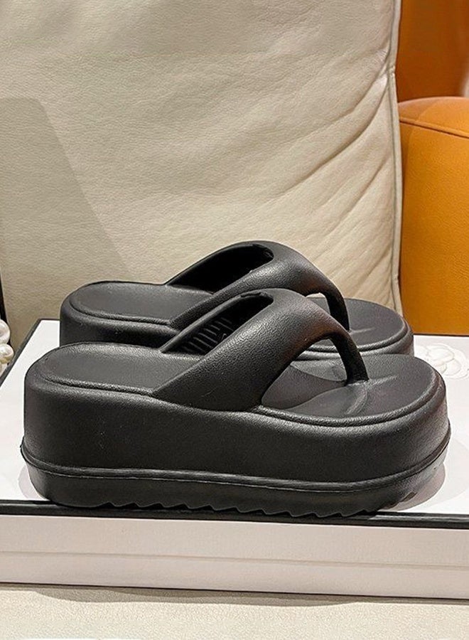 DUNISO Slippers for Women Non-slip Thick Sole Bath Slippers Soft Shower Slippers Open Toe Quick Drying Slide Sandal Beach Sandals Women's House Flip Flops for Indoor & Outdoor - Image 5