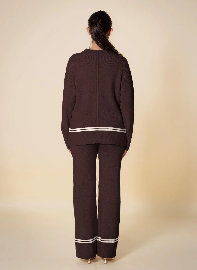 SHAPES DETAIL KNITTED SET