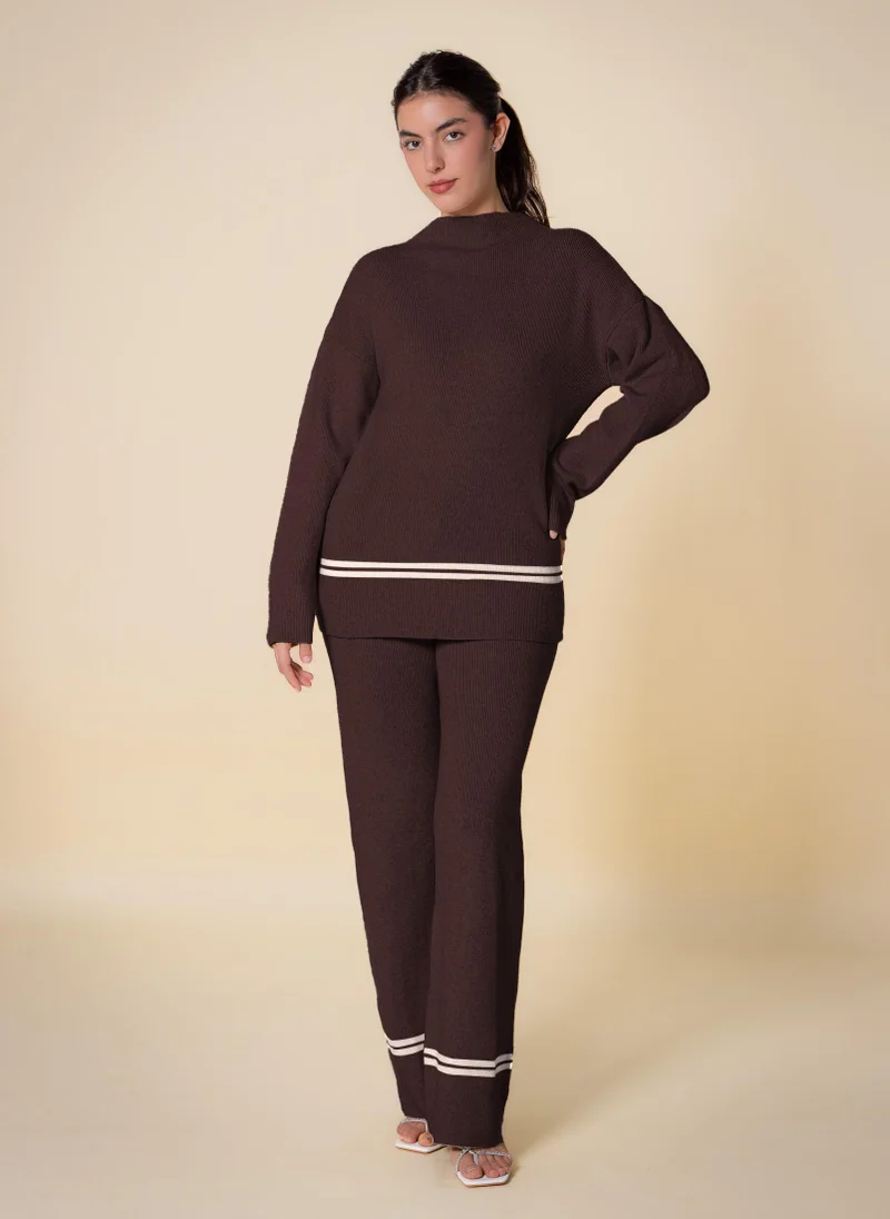 SHAPES DETAIL KNITTED SET