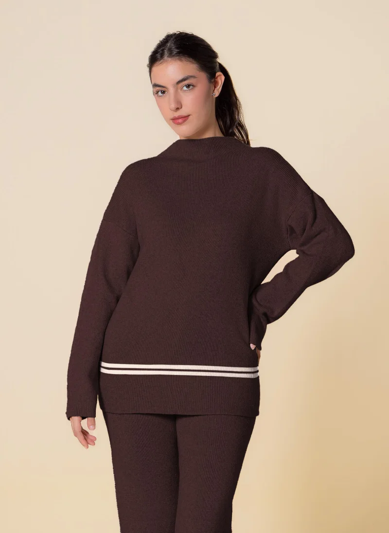 SHAPES DETAIL KNITTED SET