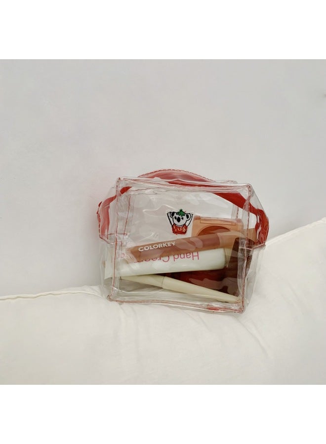 Cute Little Koala Parts Bag  New Transparent Pvc Waterproof Portable Cosmetics Cosmetics Bag Lipstick Bag