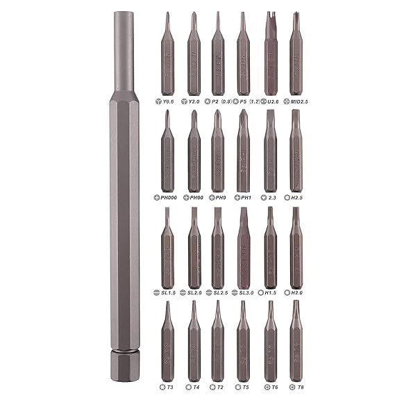 24 Pieces Precision Screwdriver Set, Multifunction Magnetic Driver Bit Set, Pocket Screwdriver Tool Set, Mini Screwdriver Kit, Repair Tool Kit for Electronics, Tablet, Cellphone  - Image 3