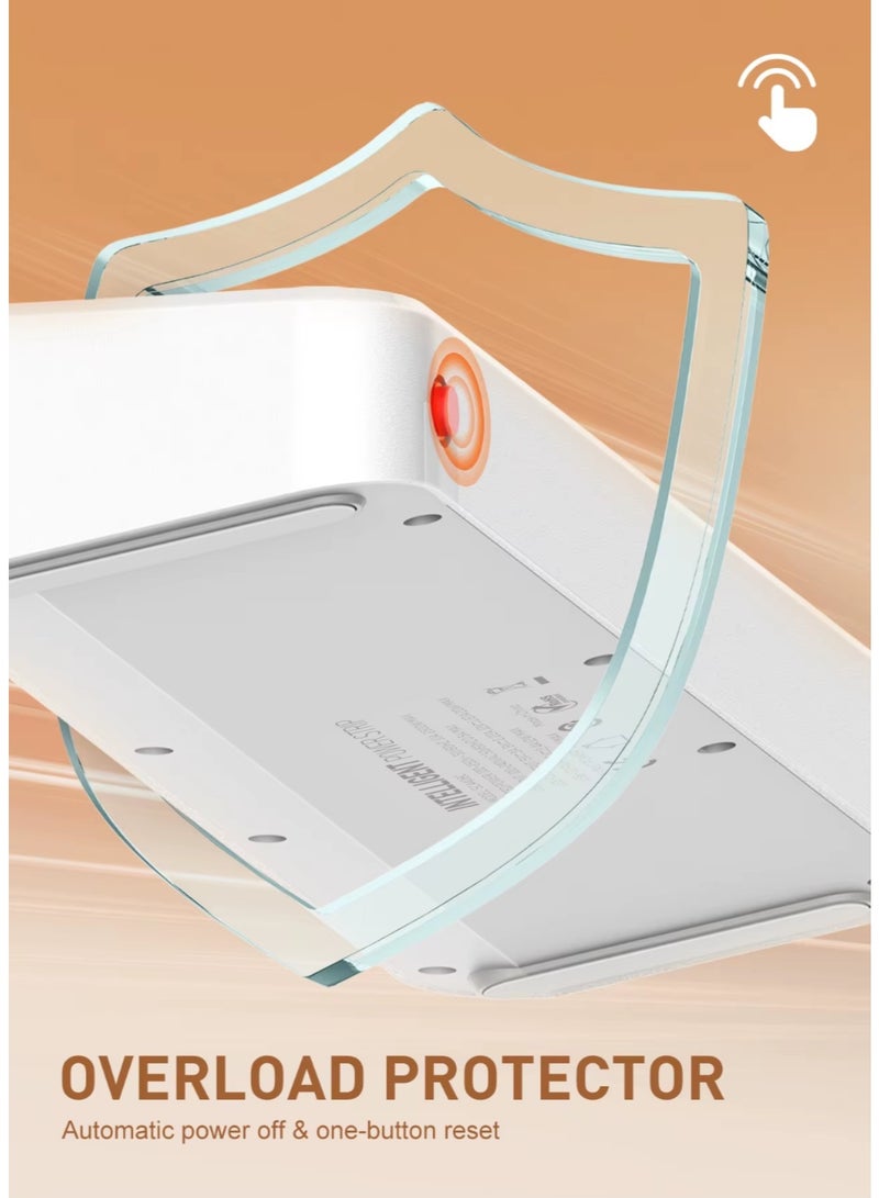 LDNIO SC4408C 2500W 4 SOCKETS with 2 USB Ports and 2 TYPE-C PD PORT, DESKTOP EXTENSION HOME CHARGER with 2M EU POWER CORD - Image 2