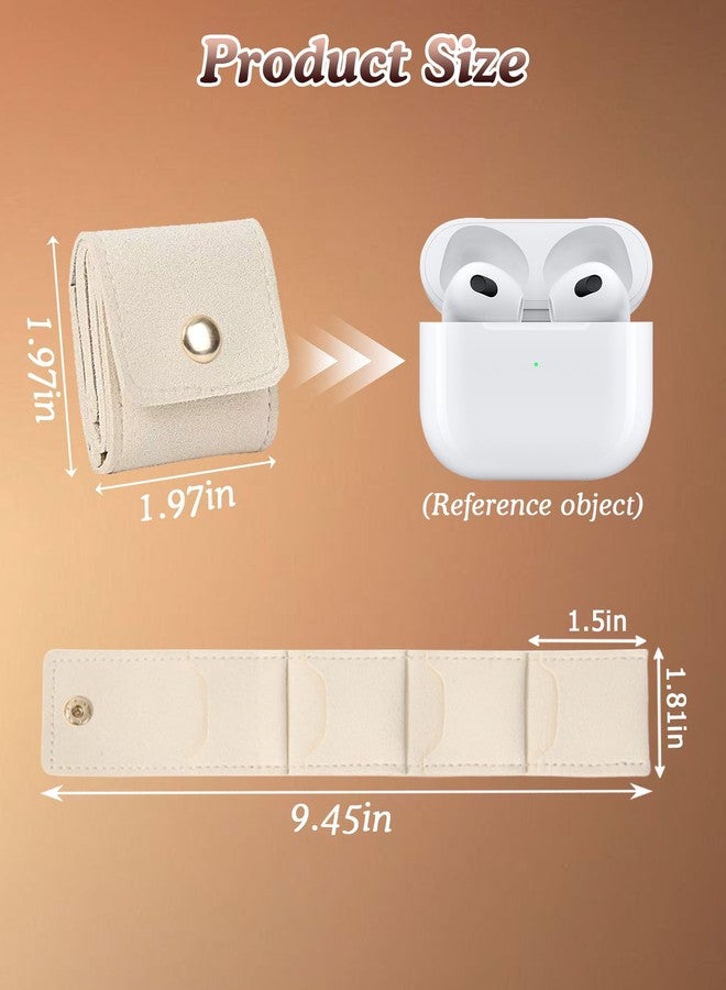 Gaahkai 6 Pack Mini Travel Jewelry Bag Foldable, Multifunctional Travel Jewelry Pouch Organizer, Small Pouches for Earrings Rings Necklaces - Image 4