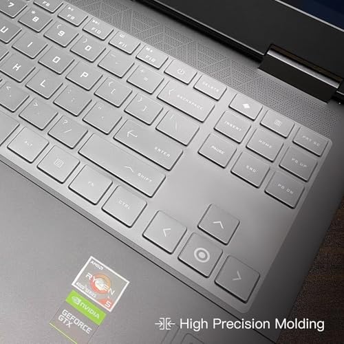 CASOSHIELD Keyboard Cover Skin Compatible for HP OMEN 16.1" 16t-wf000 16-wf0097nr 16-wd0063dx 16z-xf000 16-xf0033dx 16-xf0087nr 16z-xd000 16-xf0087nr, HP OMEN 16-u0097nr 16t-u000 (Clear) - Image 3