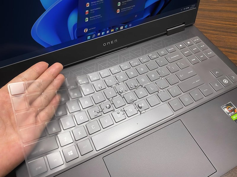 CASOSHIELD Keyboard Cover Skin Compatible for HP OMEN 16.1" 16t-wf000 16-wf0097nr 16-wd0063dx 16z-xf000 16-xf0033dx 16-xf0087nr 16z-xd000 16-xf0087nr, HP OMEN 16-u0097nr 16t-u000 (Clear) - Image 1