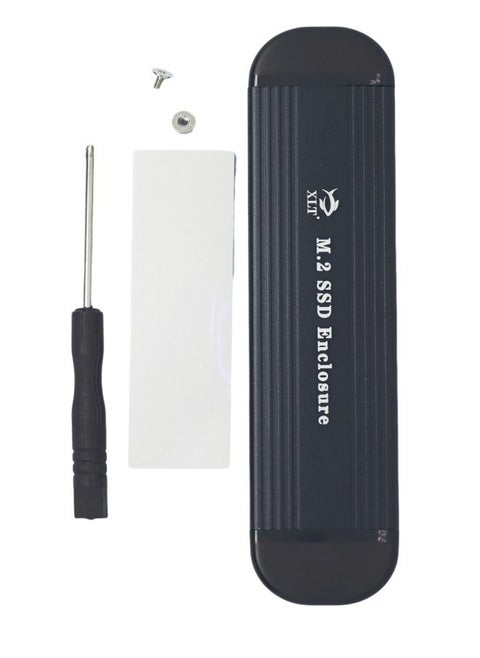 M.2 SSD Enclosure, NVME NGFF Dual Protocol Adapter with USB C Support for Size 2242/2260/2280